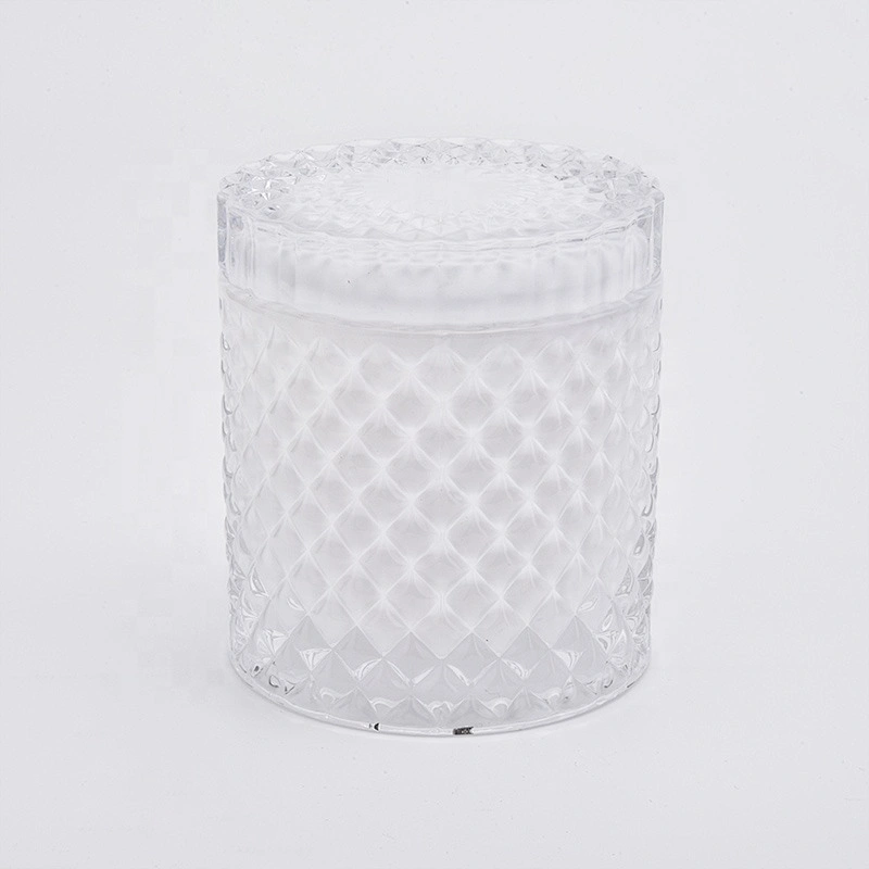 Unique Decorative colour Glass Candle Holder with lid