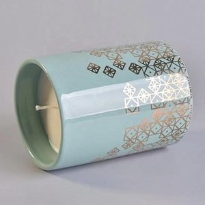 6oz 8oz 10oz Home decoration beautiful aroma scented candle ceramic holder
