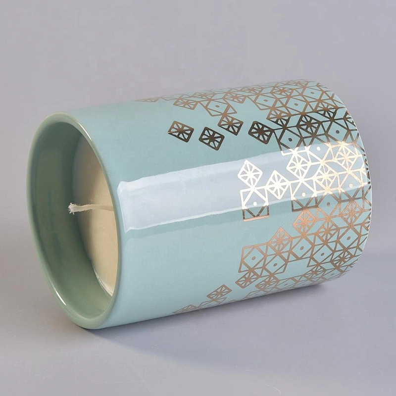 6oz 8oz 10oz Home decoration beautiful aroma scented candle ceramic holder