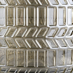 Luxury home decor glass candle jar with glass lid