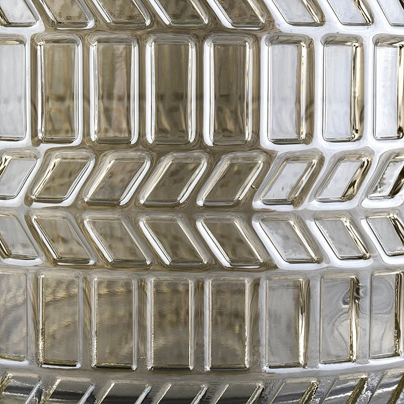 Luxury home decor glass candle jar with glass lid