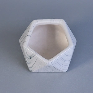 Luxury customized geometric ceramic candle holders supply