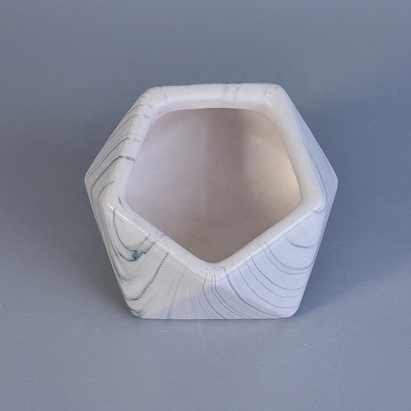 Luxury customized geometric ceramic candle holders supply