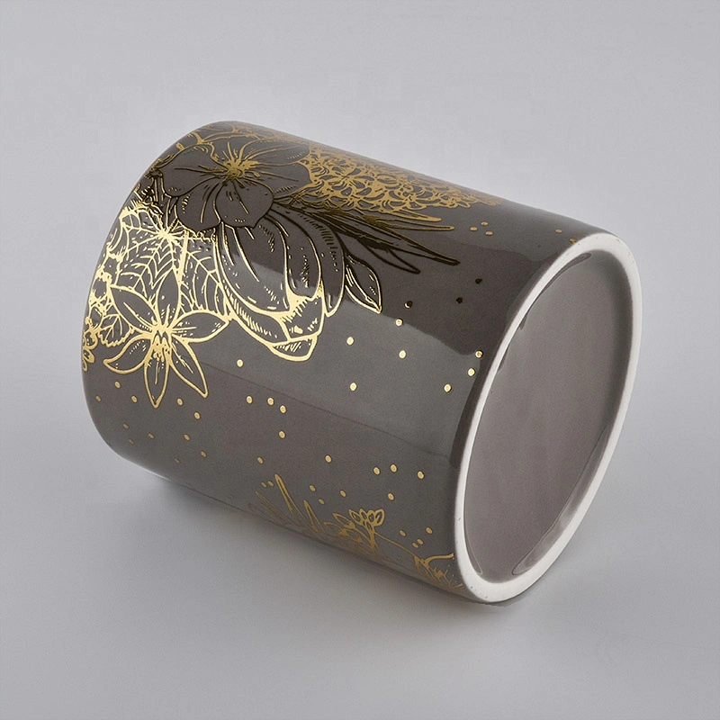 Valentine's Day fancy cylinder scented ceramic candle holder