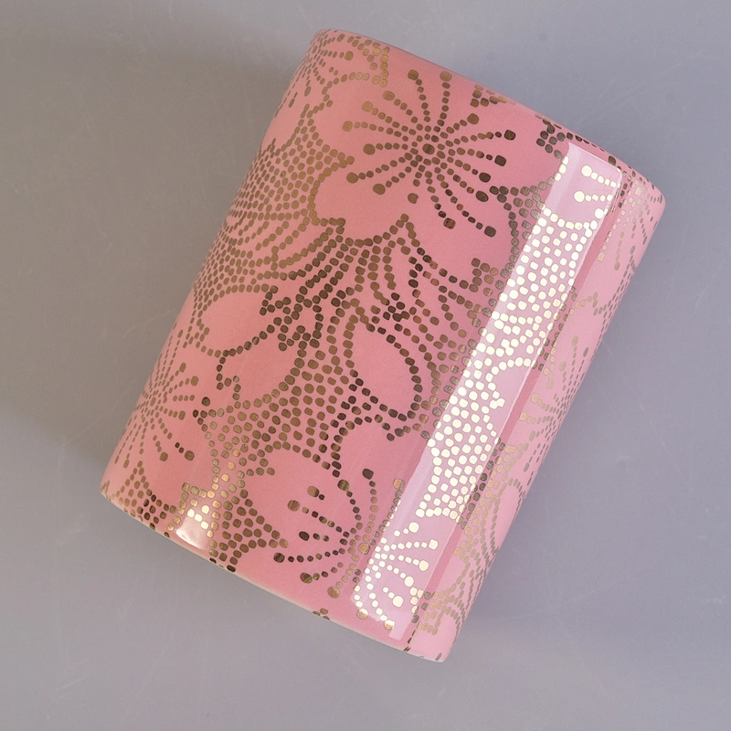 Manufacturer pink votive wick luxury ceramic candle holders