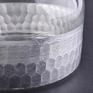 Machine Blown Luxury Silver Candle Glass Jar