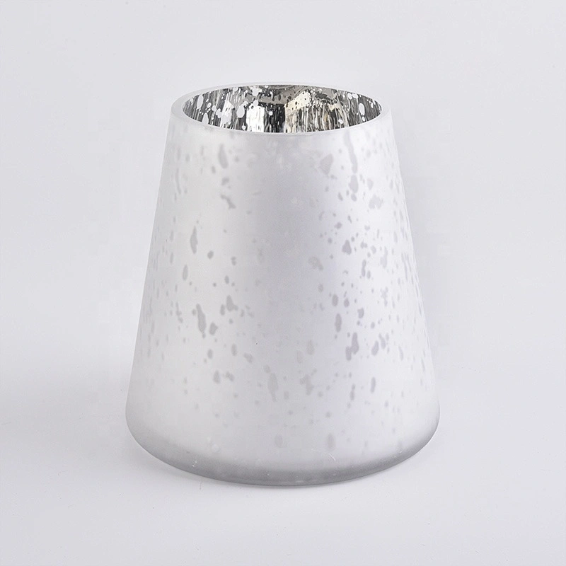 Manufacturer table laser white candle glass vessel 20oz