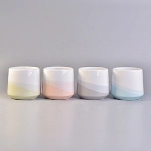 Beautiful Soy Wax Ceramic Candle Vessels For Home Decoration