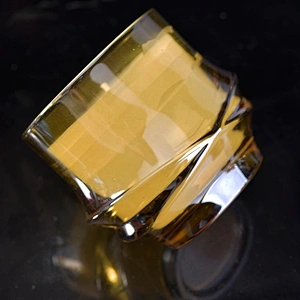 10oz 20oz Wholesales custom gold tealight crystal glass candle jar