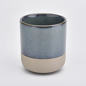 400ml Popular Round Bottom Shaped Ceramic Candle Jar