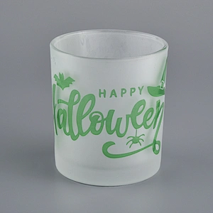 8oz frosted  Glass Candle Holders