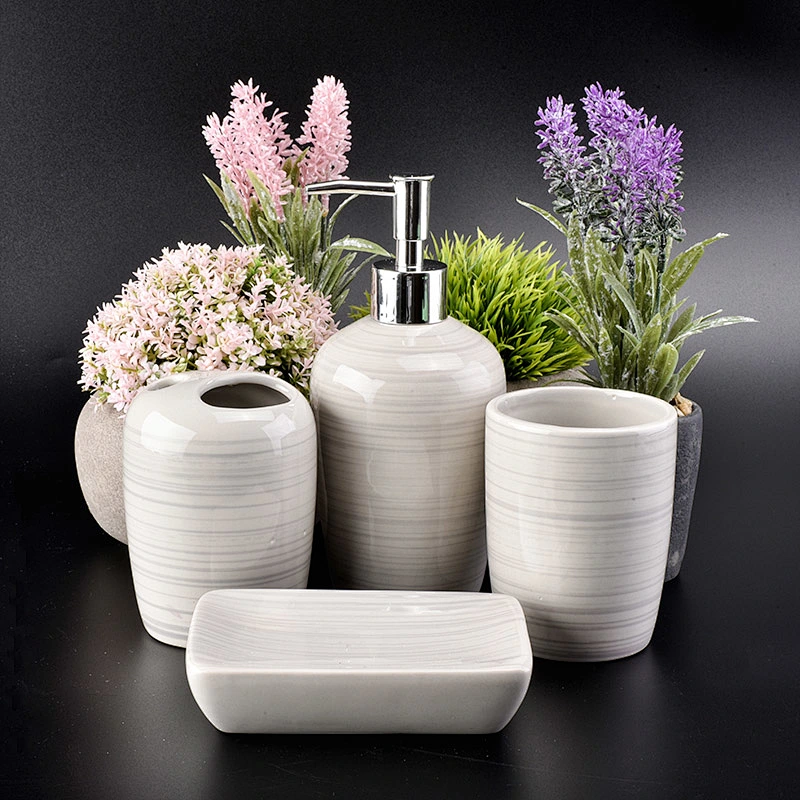glazing ceramic glass bath accessories sets ceramic facial soap dish