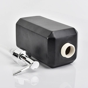 700ml glazing black ceramic glass bath accessories sets ceramic bottle lotion dispenser