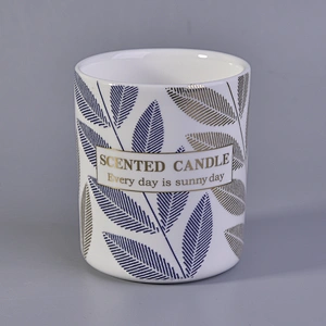8oz 10oz Sunny new design tealight ceramic candle jar