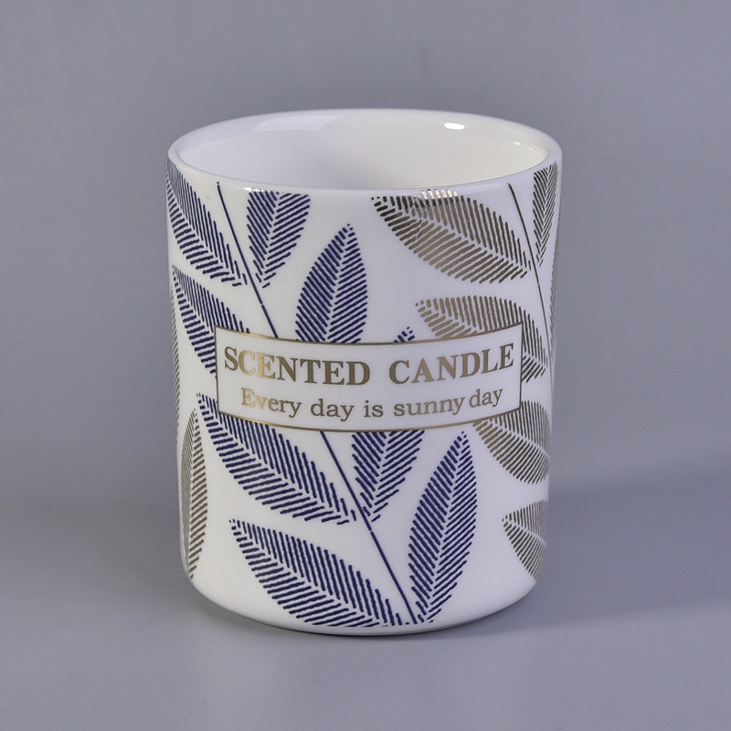 8oz 10oz Sunny new design tealight ceramic candle jar