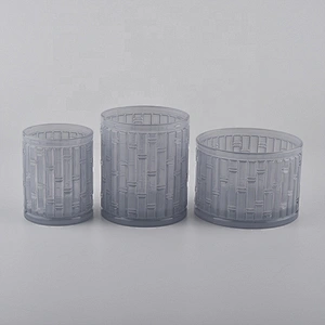luxury glass decorative candle containers