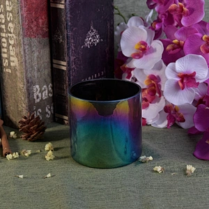 Wholesales customized colored Glass candle jar bulk