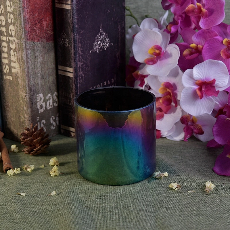 Wholesales customized colored Glass candle jar bulk