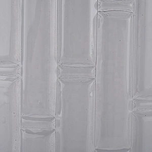 luxury embossed pattern glass candle jar