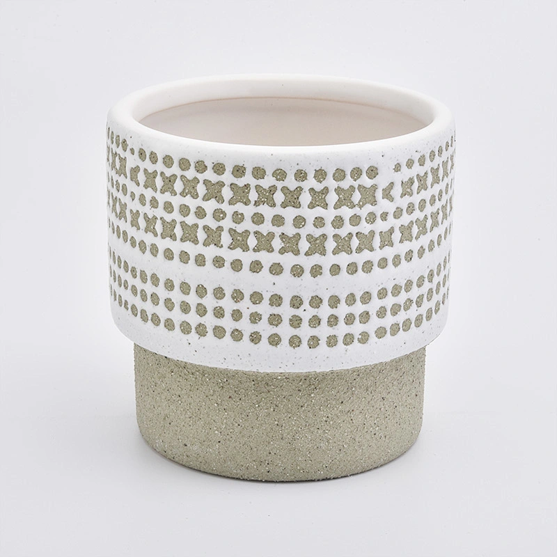 home decor empty ceramic candle jar