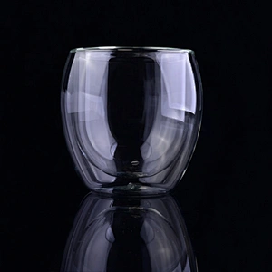 Heat resistant Borosilicate Double Wall water Glasses Cup