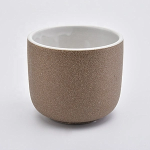 Amber matte votive ceramic candle holder home decoration