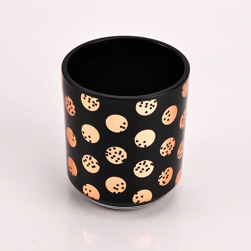 Sunny votive black glass candle holder 10oz 12oz