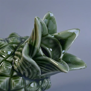 Sunny 230ml 280g green pineapple ceramic diffuser jar made by China factory