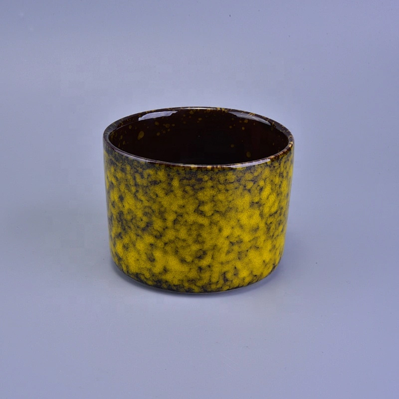 Wholesales christmas painted ceramic votive candle holder