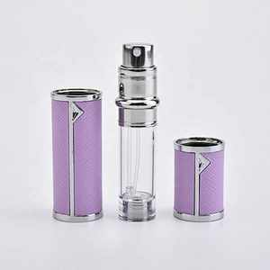 perfume spray bottle pump spray ztomier PU leather surface perfume bottle