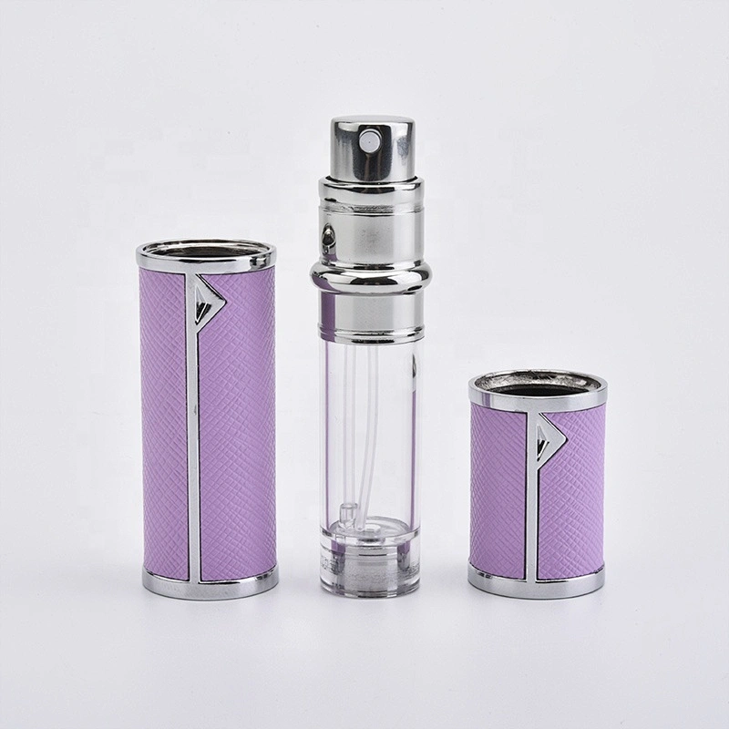 perfume spray bottle pump spray ztomier PU leather surface perfume bottle