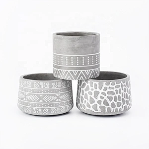 800ml Wholesales grey votive cement Candle container