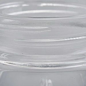 Wholesales round shape clear glass cream bottles cosmetic products for skin care