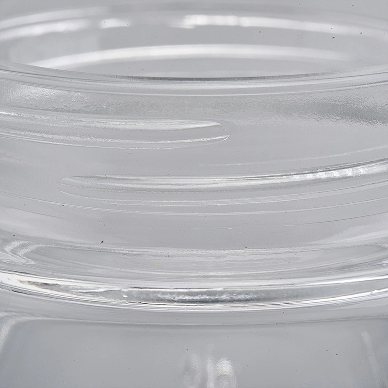 Wholesales round shape clear glass cream bottles cosmetic products for skin care