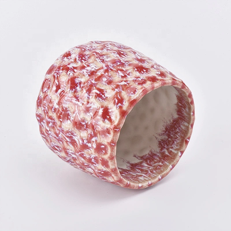 Lotus votive ceramic candle jar wholesales
