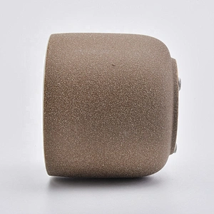 Amber matte votive ceramic candle holder home decoration