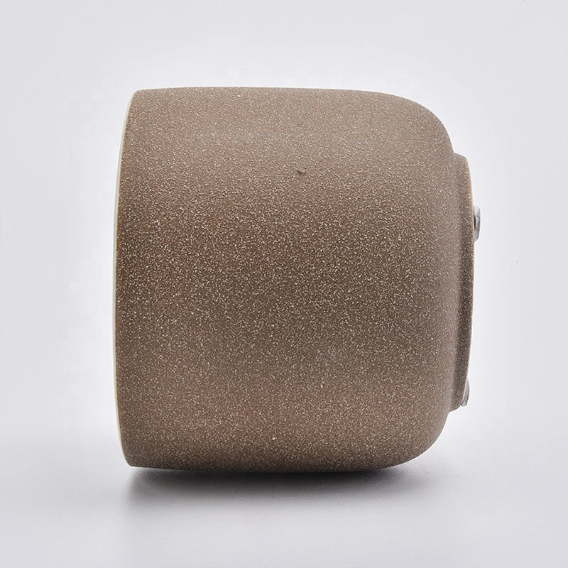 Amber matte votive ceramic candle holder home decoration