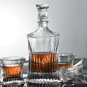 5pieces Wholesales Lead Free Clear Whiskey Glasses Decanter sets