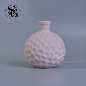 Sunny white round ceramic diffuser bottle made in China with top sale