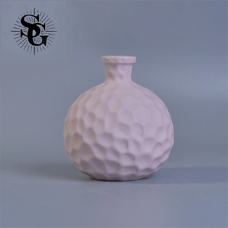 Sunny white round ceramic diffuser bottle made in China with top sale