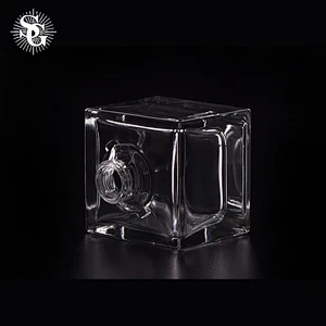 Sunny 36ml 1oz glass perfume bottle transparent square bottle for car