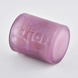 Sunny Wholesales custom purple luxury candle glass holder jars 10oz