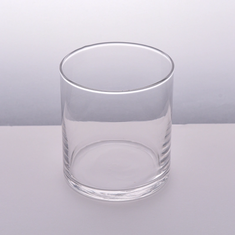 14oz clear elegant glass candle holders home decorations candle vessels