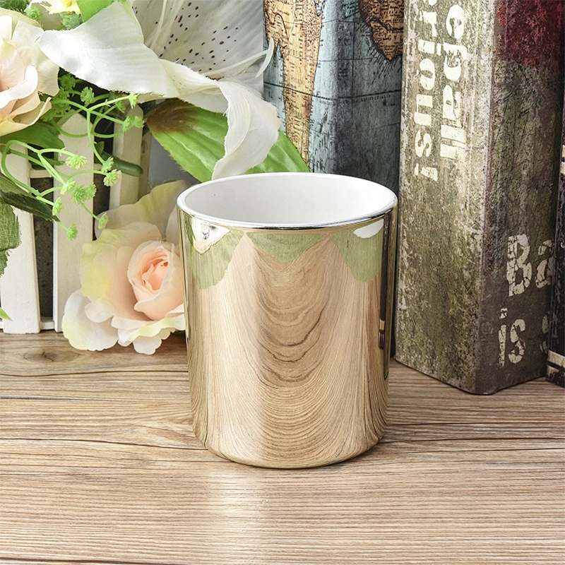 luxury gold votive glass candle jar