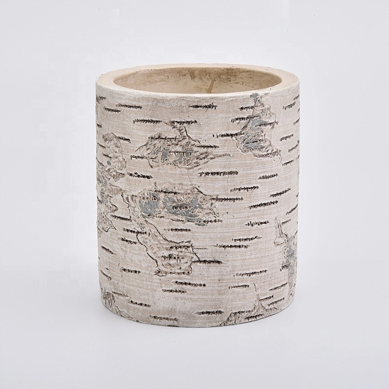 Wedding decorative cylinder cement Candle holders 10oz 12oz