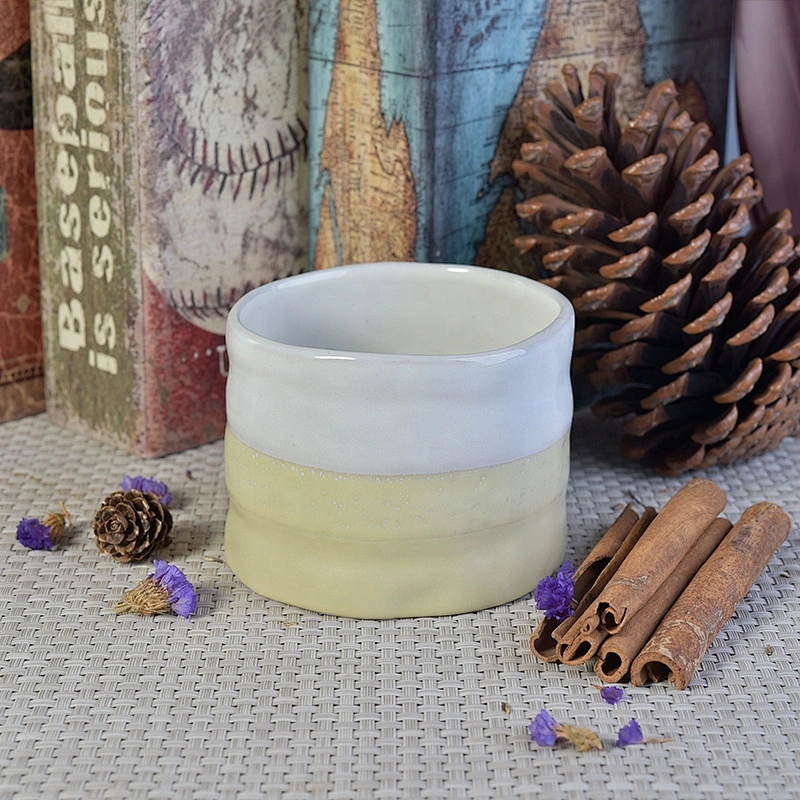 Custom empty candle jar ceramic wholesales