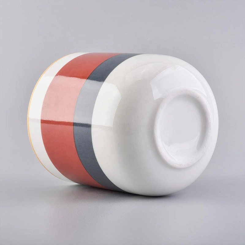 4oz 6oz 8oz Wholesales colored luxury candle jar ceramic