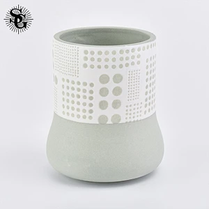 Sunny Glass great design 320ml ceramic candle jars  made in China