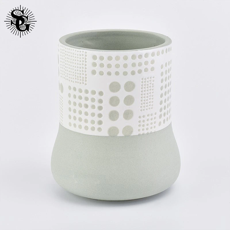 Sunny Glass great design 320ml ceramic candle jars  made in China
