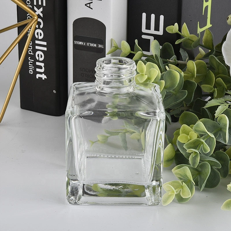 luxury square glass diffuser bottle